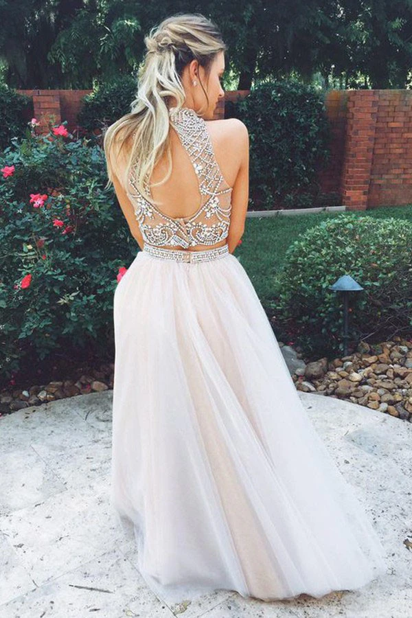 embroidered beige dress Amelia Couture 3010 Dusty Rose / 18 main image 0