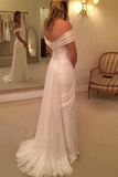 Anneprom High Quality Strapless Off The Sleeves Long Wedding Dresses APW0023