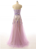Anneprom Lace Sweetheart Tulle Prom Dresses Evening Dresses APB0008