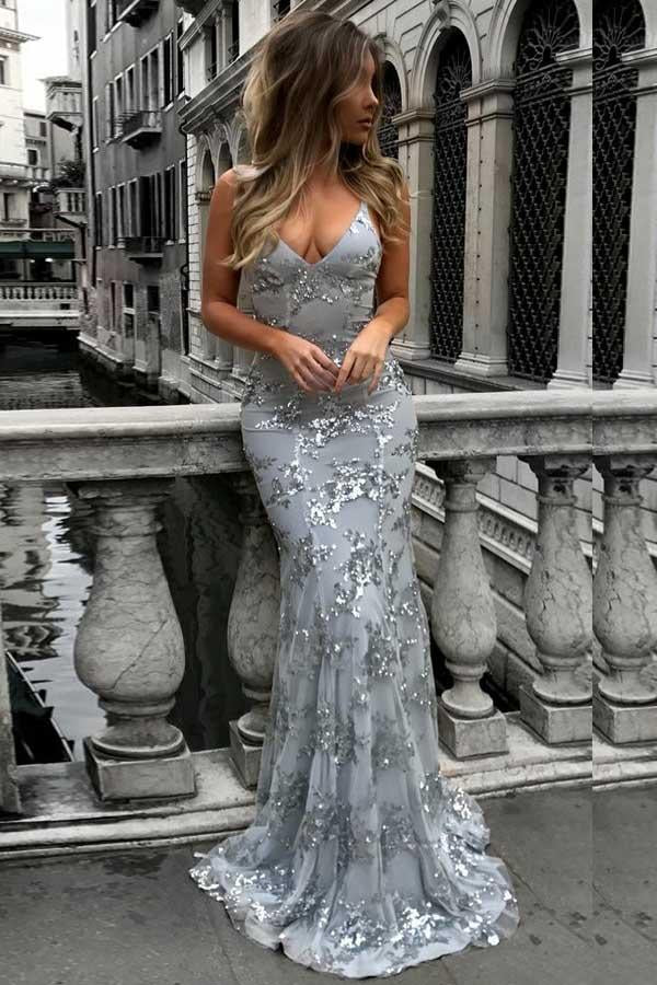 Charcoal Grey Prom Dress Dark Grey Beaded Mermaid Prom Dress 20148 Grey US14 Charcoal Grey Prom Dress Dark Grey Beaded Mermaid Prom Dress 20148 Grey US14