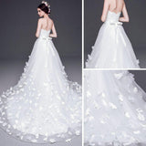 Anneprom Chic Cheap Wedding Dresses Vintage A-line Sweetheart White Wedding Dress With Lace APW0250