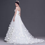 Anneprom Chic Cheap Wedding Dresses Vintage A-line Sweetheart White Wedding Dress With Lace APW0250