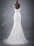 Anneprom Mermaid Sweetheart Sleeveless Lace Wedding Dress APW0317 