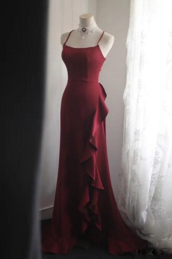 princess polly baby blue dress Burgundy Prom Dresses main image 1