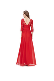 Anneprom Lace Long Sleeve Floor Length Evening Dress Prom Dress APB0031