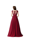Anneprom A-Line Chiffon Lace Evening Gowns Prom Dresses Bridesmaid Dresses APB0034