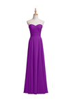 Anneprom A-Line Chiffon Bridesmaid Dress Floor Length Prom Evening Gown APB0038