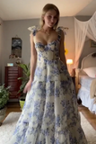 Anneprom Beautiful Aline Spaghetti Strap Sleeveless Long Prom Formal Dress APP0528