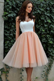 Anneprom Blush Sweetheart Knee Length Homecoming Dresses Cheap Short Prom Dresses APH0199