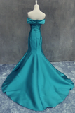 Anneprom Mermaid Off Shoulder Backless Prom/Evening Dress With Ruffles APP0114