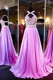 Anneprom High Quality A-Line Backless Evening Dress Prom Dresses Evening Gowns APP0061