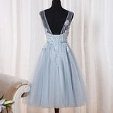 Anneprom Tulle Homecoming Dress, Cute Tea Length Party Dress APH0105