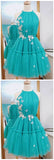 Anneprom Green Tulle Short Prom Dress Homecoming Dress APH0107