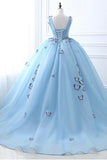Anneprom Formal Ballgown Tulle Prom Dress With Butterflies Wedding Dresses APP0320