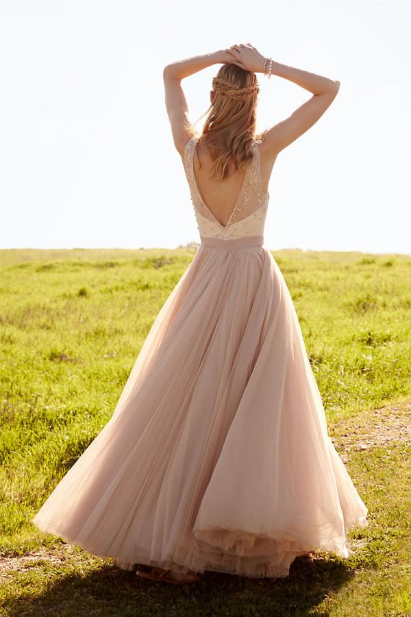 chinese dress ladies Unique Quinceanera Dresses Blush Pink Tulle White Lace Sweetheart Puffy Tulle Ball Gowns Sweet 16 Dress main image 1