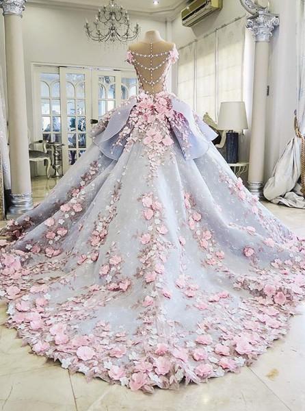 Anneprom Pretty Backless Quinceanera Dress,Ball Gown Long Wedding/Prom Anneprom Pretty Backless Quinceanera Dress,Ball Gown Long Wedding/Prom