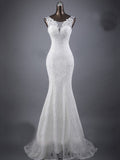 Anneprom Mermaid Sweetheart Sleeveless Lace Wedding Dress APW0317 