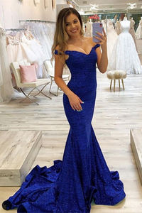 Anneprom Elegant Beautiful Royal Blue Party Dresses, Long Prom Dresses APP0389