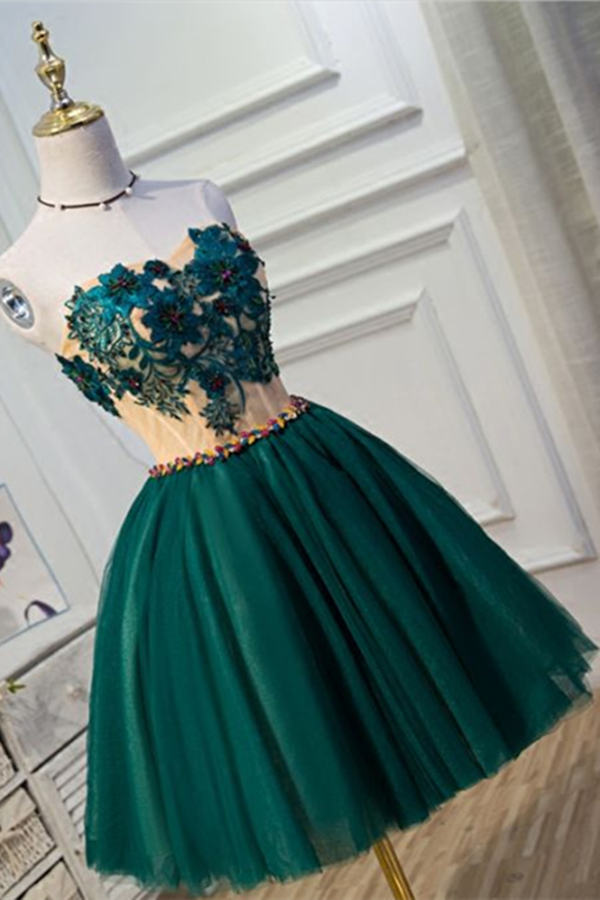 green emerald velvet dress A-line New Spaghetti Straps Green Modest Long Party Evening Prom Dress –  bridalsew main image 0