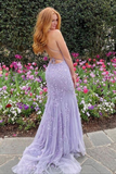 Anneprom Mermaid Lace Prom Dress Long Formal Evening Dress, Dance Dresses, School Party Gown APP0673