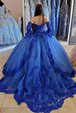 Anneprom Ball Gown Detachable Long Sleeves Quinceanera Dresses Wedding Dresses APP0679