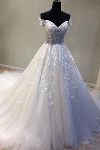 Fahion Sweetheart Tulle Lace China Wedding Dresses Off Shoulder Women Wedding Dresses,Newly Cheap Wedding Bridal gowns APW0245